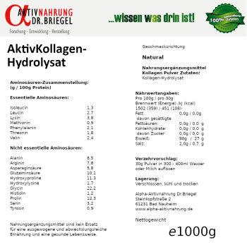 Proteinheld Kollagen-Hydrolysat